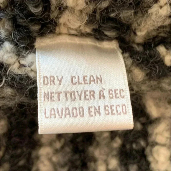 Jones NY Sport Wool & Mohair Blend Cardigan Sweater M Full Zip Hand Chunky Knit - Picture 7 of 7